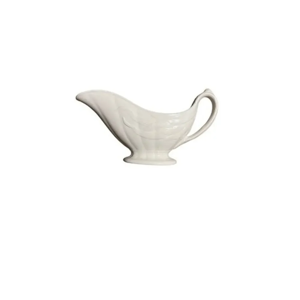 Royal Crownford Ironstone Weatherby Hanley White Wheat Gravy Boat‎